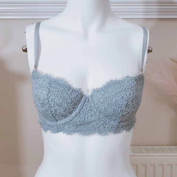 Aerie Real Power Balconette Lace Bra- 32C- New without tags - Picture 2 of 11